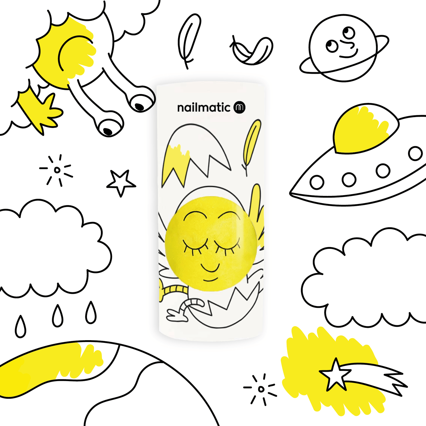 Vernis à ongles Nailmatic Kids Titi - Jaune fluo