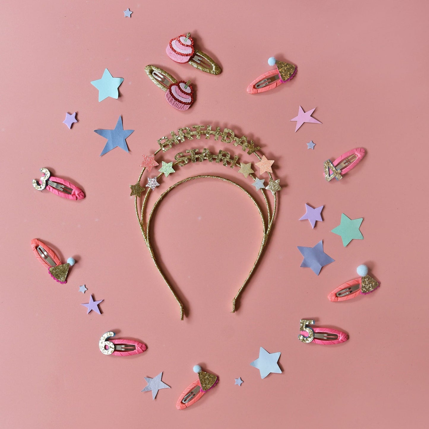 Pinces à paillettes d'anniversaire