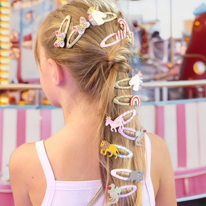 Pinces à cheveux Licorne Arc-en-ciel