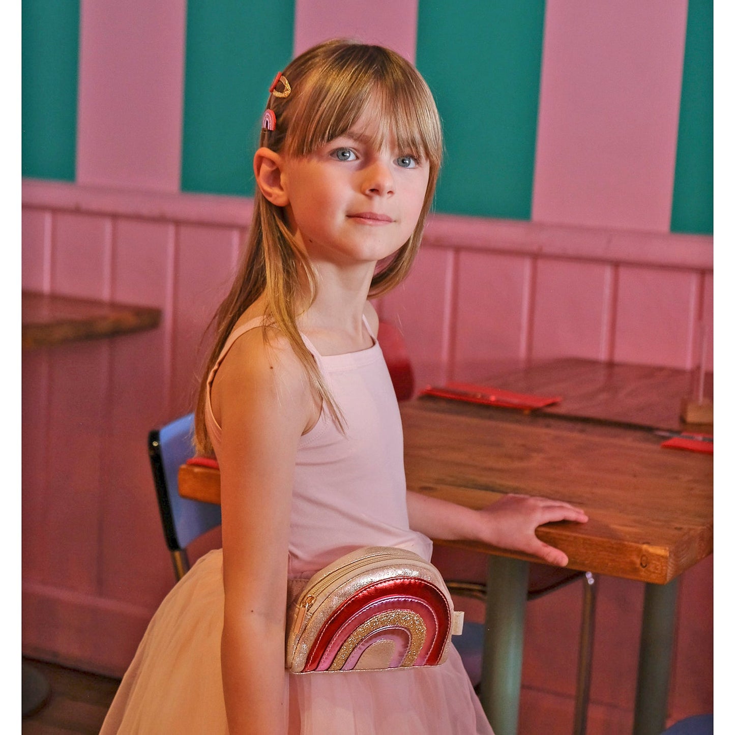 Sac banane arc-en-ciel disco