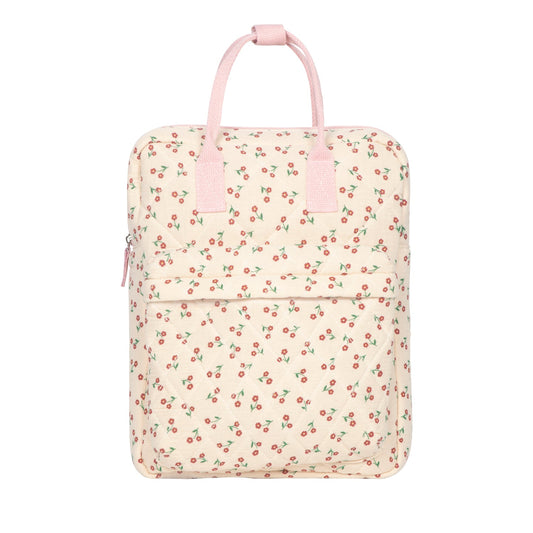 Sac à dos matelassé à fleurs sauvages