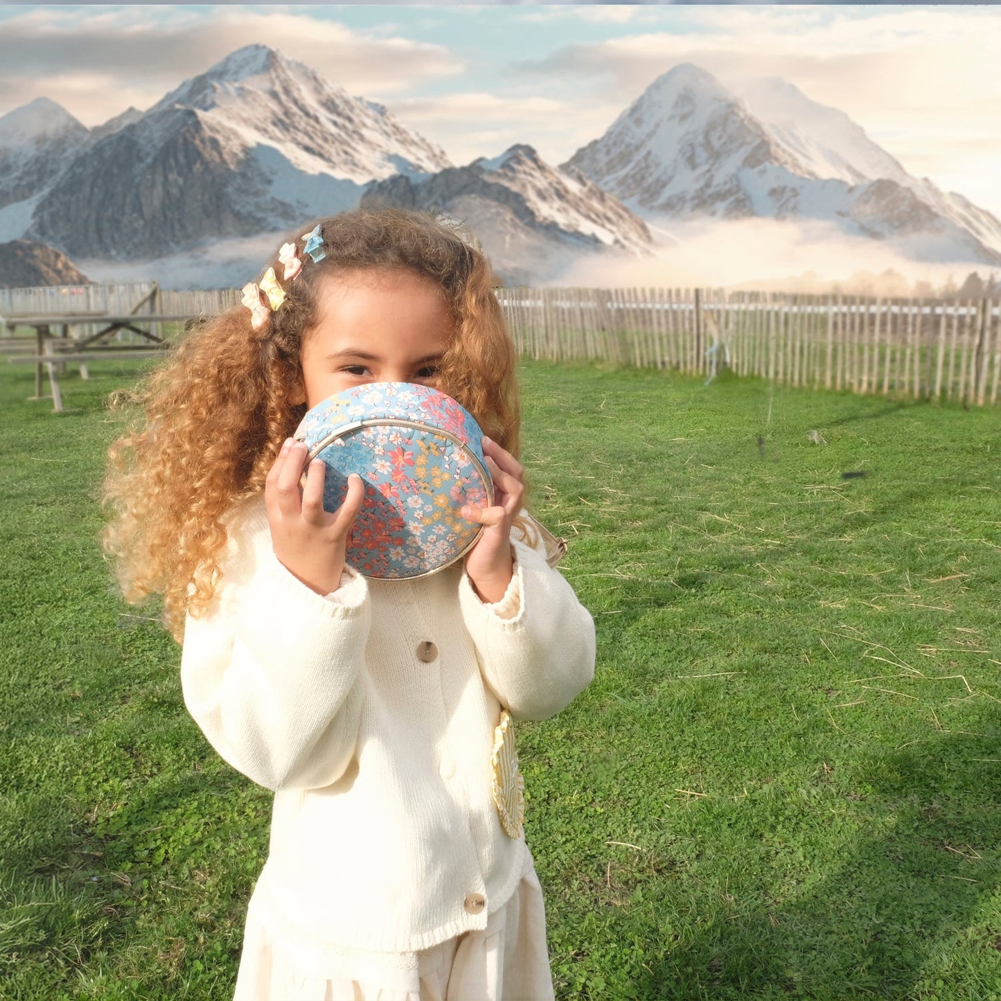 Sac rond fleuri Heidi