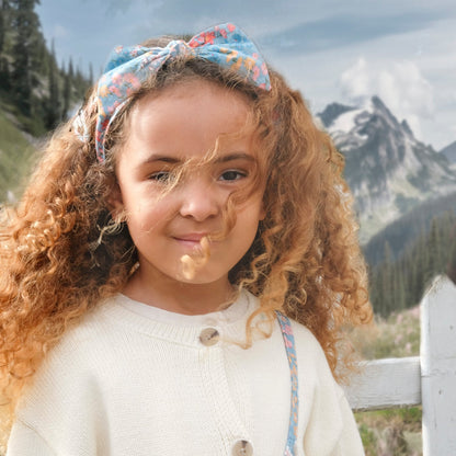 Bandeau à nouer à fleurs Heidi