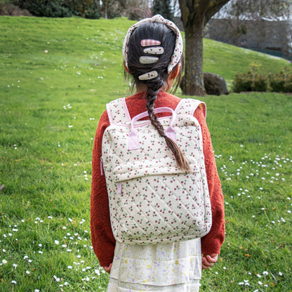 Sac à dos matelassé à fleurs sauvages