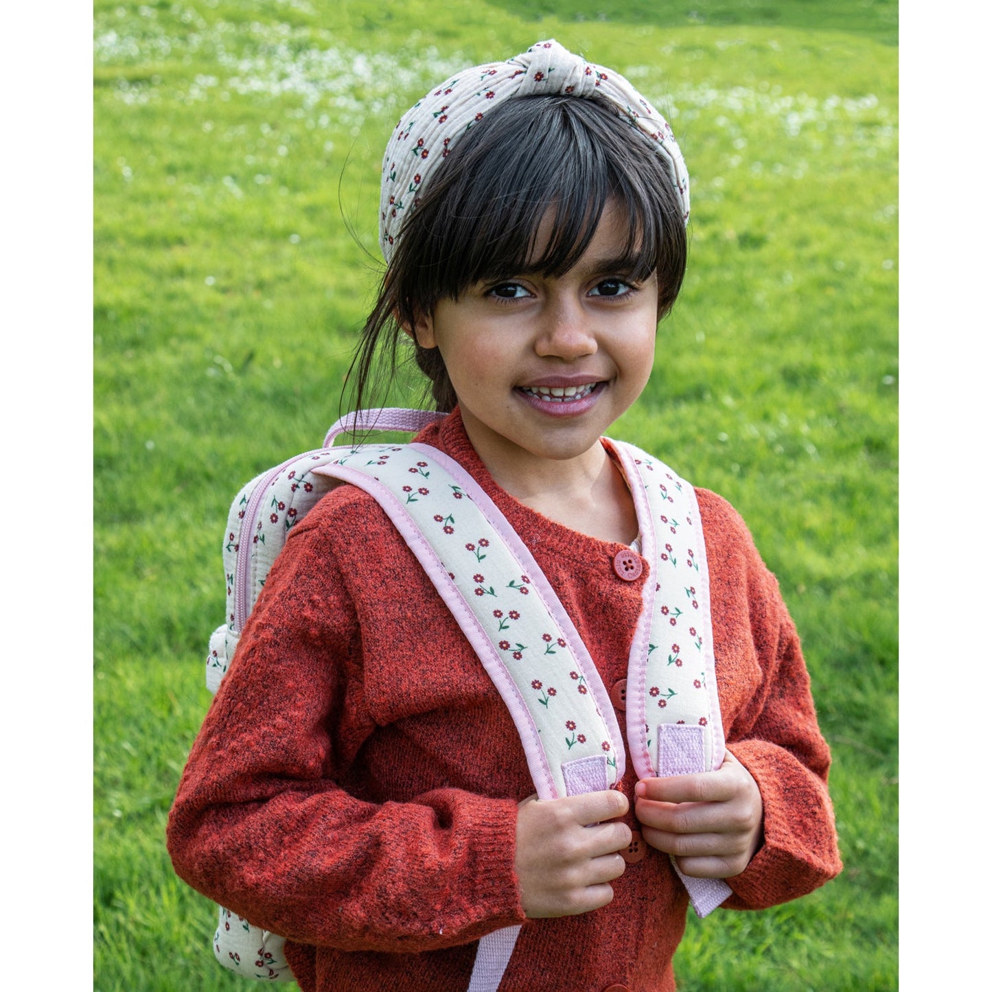 Sac à dos matelassé à fleurs sauvages