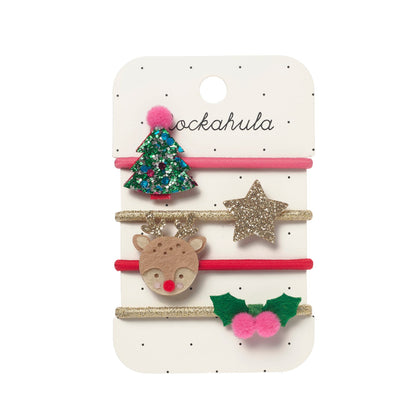 Poneys de Noël festifs