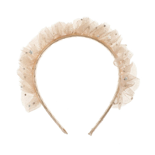 Bandeau à volants en tulle pailleté