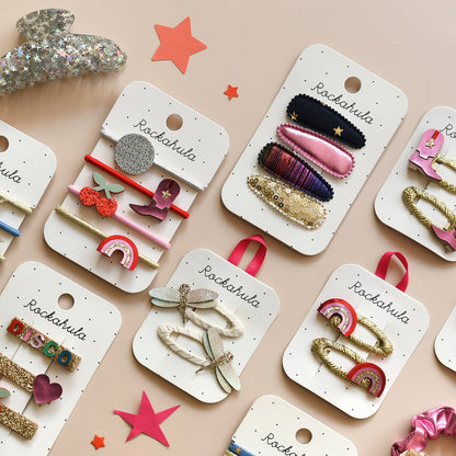 Pinces à cheveux libellule scintillantes